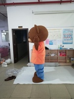 Fabricant de costumes de mascotte en peluche personnalisés, costumes de mascotte d'ours brun sur mesure pour adultes, Noël