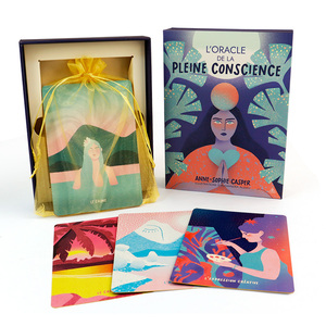 Impresión Personalizada de Caja con Tapa y Base para Cartas del <span class=keywords><strong>Tarot</strong></span> Divino con Guía y Estampado Dorado al por Mayor - Product Image 1