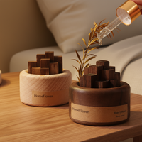 Ornement aromatique écologique, huile essentielle pour la maison et le bureau, blocs en bois, diffuseur d'huiles essentielles en bois