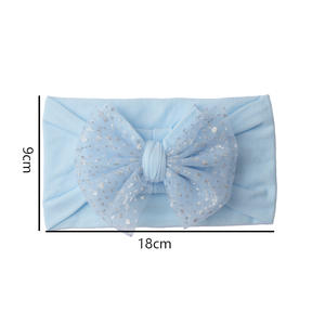 Bonitos accesorios elásticos para el cabello para niños, lazo de malla de nailon suave, diadema para bebé, diadema infantil - Product Image 4