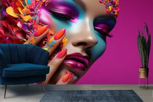 Güzel Kadın Elleri Zarif Oje Manikür Büyük Su Geçirmez Duvar Resmi Yatak Odası Oturma Odası Güzellik Salonu için - Product Image 5