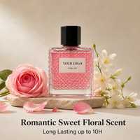 Parfum EDP floral rose pour femmes 100 ml, flacon en cristal de luxe, parfum longue durée, étiquette privée, logo personnalisé, OEM ODM, vente en gros