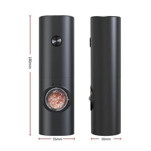 Stainless Steel Automatic Salt <b>Pepper</b> Shakers Set Electric Rechargeable <b>Grinder</b> White Ceramic Adjustable Coarseness Eco-Friendly - Product Image 2