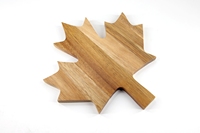 Plateau de service de forme irrégulière en bois d'acacia durable, écologique et luxueux, fabriqué au Canada, gravé, vaisselle
