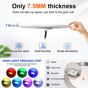 <span class=keywords><strong>Led</strong></span> đèn dưới nước Slim 7.5 mét nhựa 100% đầy IP68 ac12v 316 thép không gỉ RGB SMD dưới nước hồ bơi chiếu sáng - Product Image 3