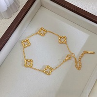 Factory Wholesale Hypoallergenic 316l Stainless Steel Gold Plated Bracelet Women Jewelry
