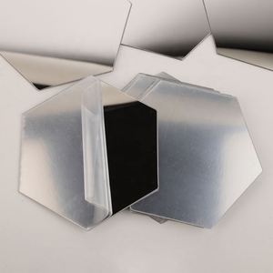 Modern 3D Self-Adhesive Gold <b>Rectangle</b> Hexagon <b>Mirror</b> New Acrylic Wall Sticker Laser Golden Finish Self-Installing <b>Mirror</b> Sheet - Product Image 2