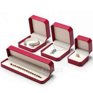 Caja de Joyería de Cuero Personalizada de Fábrica con Logotipo, Caja de Almacenamiento para Anillos, Aretes, Colgantes, Pulseras y Collares - Product Image 5