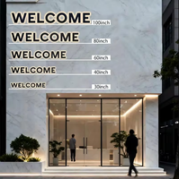 Enseigne publicitaire LED 3D lumineuse personnalisée en lettres acryliques FF, grande taille, pour intérieur, étanche IP65, contrôle par application, pour réception