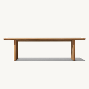 Set da Pranzo da Giardino in Teak Massello Marrone, Tavolo e Sedie da Esterno per Villa Moderna - Product Image 5