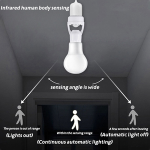 Có thể điều chỉnh E27 đèn thông minh bóng đèn chủ với PIR cảm biến chuyển động tự động On/Off AC110V/220V vít Dip mã cho nhà hoặc văn phòng - Product Image 2