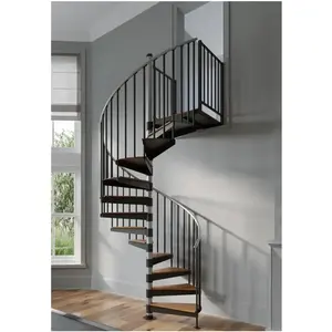 CBMMart-Escalier commercial pour villa, facile à installer, escalier en colimaçon en verre, escalier intérieur en bois durable