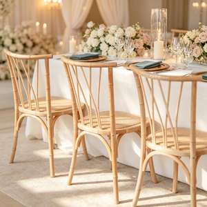 Chaise Louis à dossier rond blanche à bas prix, vente en gros, mobilier d'événements, chaises de restaurant, chaises de mariage, événements, bois - Product Image 1
