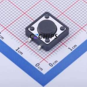 GT-TC149A-H050-L1 Tactile Switch SMD Switch Single Pole Single Throw Round Button 1.6N Vertical Mount - Product Image 1