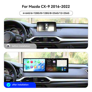 MOOKAKA Double écran 10,1 pouces Android 14 pour Mazda <span class=keywords><strong>CX</strong></span>-9 2016-2022 Autoradio multimédia Stéréo Auto Carplay <span class=keywords><strong>Unité</strong></span> principale Moniteur Vidéo - Product Image 2