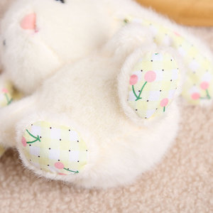Kawaii Bunny Plush Keychain Soft Fluffy Rabbit Plush Bag Pendant <b>Cute</b> Animal Doll <b>Keyring</b> Girls Backpack Decor Gift - Product Image 5