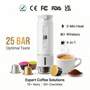 Cafetera Espresso Eléctrica Portátil de 30 Bares, Cafetera Automática para Auto, Recargable Tipo-C, para Hogar y Hotel - Product Image 4