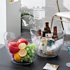 Secchiello per Ghiaccio in Acrilico Trasparente 12L, Grande Vasca per Bevande per BBQ all'Aperto, Refrigeratore per Vino e Birra, Mercato Australiano - Product Image 6