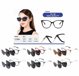 Nouvelles Lunettes de Soleil Polarisées 2026 avec Monture Métallique TR90 et 2 Clips Magnétiques, Protection UV400, Vente Directe Usine, Logo Personnalisé - Product Image 1