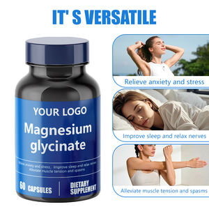 Magnesiumglycinat Nahrungsergänzungsmittel Kapseln 60 Vegane Kapseln zur Verbesserung des Schlafs und Stressabbau - Product Image 2
