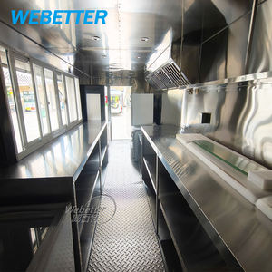 Webetter thực phẩm đường phố Trailer với nhà bếp di động thanh thực phẩm xe tải thép không gỉ phục vụ xe tải - Product Image 6