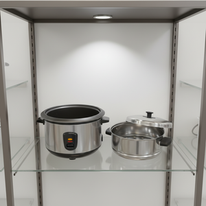 Olla Arrocera Portátil de Acero Inoxidable con Diseño de Cilindro, Taza Medidora, Función de Mantener Caliente Automática, Vaporera y Temporizador Mecánico - ¡Gran Venta! - Product Image 4