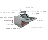 MSFM560C Machine à plastifier le papier numérique de petite taille semi-automatique à usage intensif