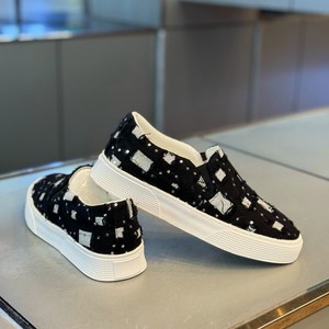Zapatos Deportivos para Hombre con Cordones, Parte Superior de PU, Suela de PVC, Antideslizantes, Transpirables, Cómodos y Ligeros, con Diseño a Cuadros/Rayas/Dibujos - Product Image 3