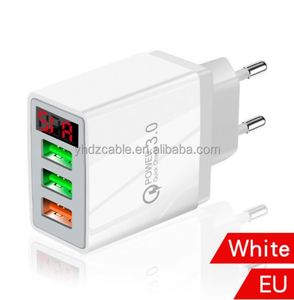 3USB digital fast charger QC3.0 multi-port charging head EU US UK 5V5.1A travel adapter for Apple Huawei Samsung - Product Image 4