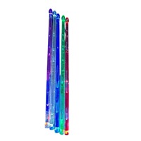Wiederaufladbare LED-Leuchtende Drumsticks Transparente Fluoreszierende Trommelstöcke für Nacht-Auftritte