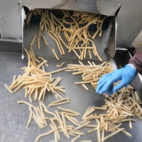 Automatische Chinese Bevroren Frietjes Lijn Gebakken Kippenvlees Snack Aardappelchips Maken Machine Fruitgroentemachines