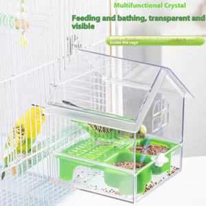 <span class=keywords><strong>Mangeoire</strong></span> suspendue en plastique pour perroquet, empêche le désordre, bol d'alimentation pour <span class=keywords><strong>oiseaux</strong></span>, <span class=keywords><strong>baignoire</strong></span> multifonctionnelle pour <span class=keywords><strong>oiseaux</strong></span>, perruches - Product Image 6