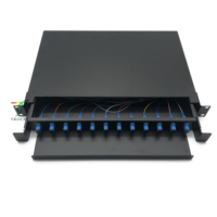 Harga Bagus untuk Panel Patch Fiber Optik 19 Inch 12/24 Core dengan Port SC/ST/FC/LC, Kotak Terminasi ODF