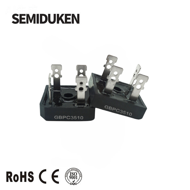 Bridge Rectifier GBPC3510 35A 1000V Single Phase Silicon Rectifier for Power Supply Inverter Converter