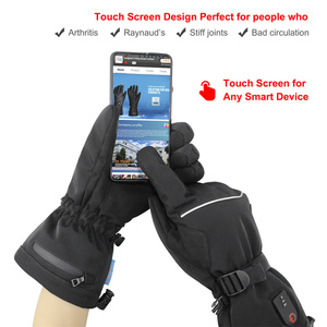 Gants chauffants de conception imperméable pour les gants électriques rechargeables extérieurs d'hiver chauffants - Product Image 4