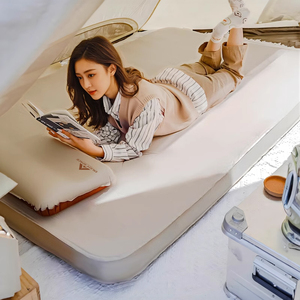 Colchón de aire de esponja suave con diseño de Material de <span class=keywords><strong>5</strong></span> capas, almohadilla inflable fácil de llevar al aire libre para una persona - Product Image 1