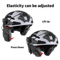 Casque de jeu vidéo de ramassage de réduction de bruit de tir tactique à crochet arrière adapté à tous les types de casques