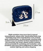 Trousse de toilette brodée haut de gamme à fermeture éclair, best-seller transfrontalier, personnalisée pour les tendances actuelles, multifonctionnelle