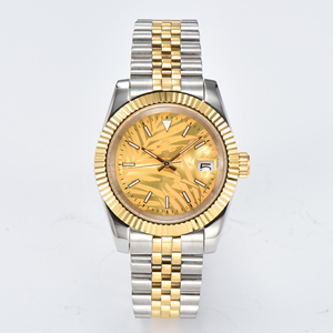Luxury Men's Stainless Steel Bracelet Mechanical Watch Gold <b>Automatic</b> <b>Wristwatch</b> Waterproof Feature Classic Business Formal - Product Image 4
