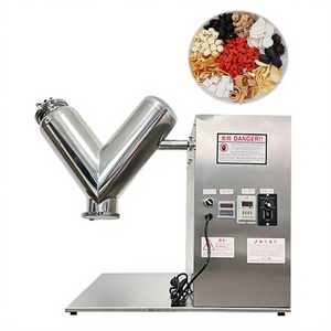 Petit mélangeur en acier inoxydable 304 de type V pour mélanger les poudres métalliques et les poudres chimiques. - Product Image 1
