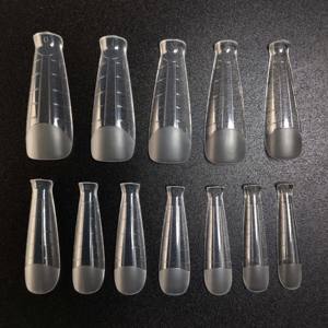 120 pièces, étiquette privée, acrylique, outil d'extension rapide de construction, demi-mat, Transparent, double forme d'ongles, moule, <span class=keywords><strong>couverture</strong></span> complète - Product Image 3