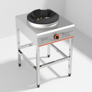 Cuisinière à gaz professionnelle en acier inoxydable à brûleur unique, 18000W, à faible pression et haute flamme, avec protection anti-extinction - Product Image 3