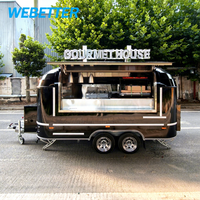 Camion de restauration mobile DOT EEC pour pizzas, café, glaces, fabrication de chariots de nourriture, remorque alimentaire entièrement équipée, restaurant mobile