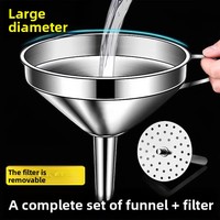 Filtre à entonnoir en acier inoxydable 304 Chu Yi, multifonctionnel pour la maison, pour huile, sédiments, herbes médicinales chinoises et vin