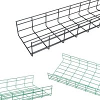 Fabricant de chemin de câbles en treillis métallique à revêtement en poudre coloré pour centres de données avec accessoires complets