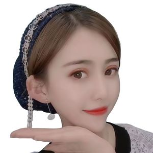 New Muslim women's eco-friendly breathable modern all-season instant headscarf with brim, ethnic style from Malays and - Product Image 3