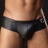 Sous-vêtements pour hommes en similicuir brillant personnalisés M L XL XXL, lingerie sexy pour hommes, caleçons, sous-vêtements en cuir pour hommes, boxers pour hommes