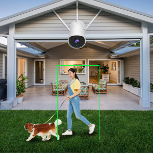 Caméra de sécurité extérieure CCTV PoE 5MP avec objectif fixe 2,8 mm, grand angle, détection IA, vision nocturne infrarouge, SDK OEM d'usine - Product Image 2