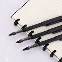 Nouveau produit ensemble de stylos gel de papeterie de haute qualité stylos gel à encre liquide noirs en plastique à vendre