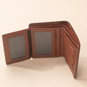 Customized Men's Genuine Leather Vertical Minimalist RFID <b>Passport</b> <b>Holder</b> Multi-function Slot SIM Card Credit Card Business Card - Product Image 2